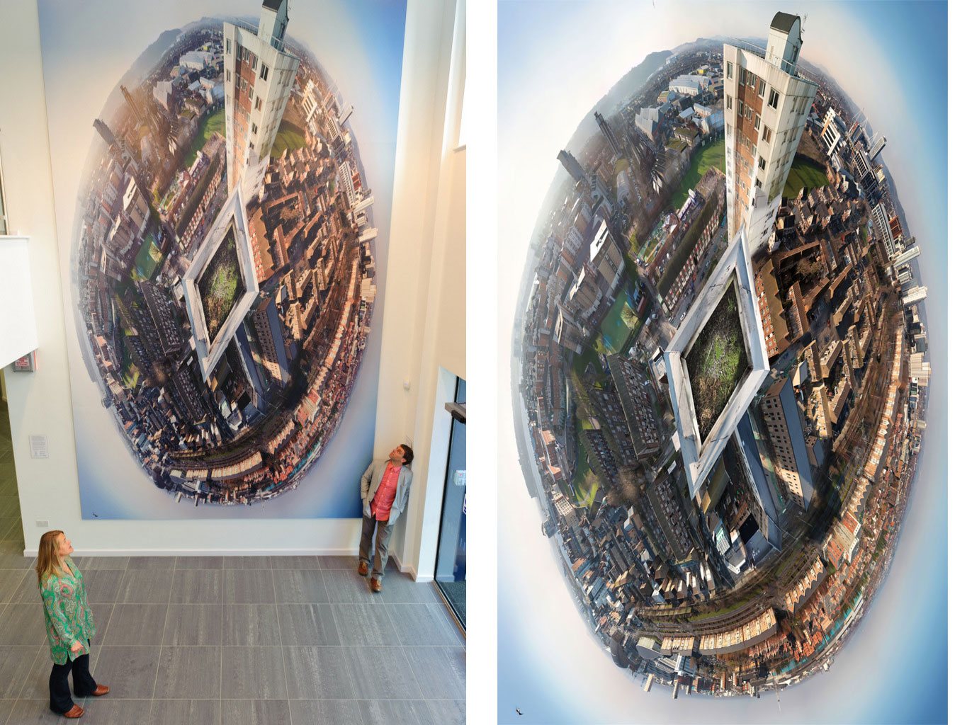 <i><b>Image:</b></i> <i>Axis</i>, a 5.8m x 3.6m photographic installation @Loudoun Square, Anna Heinrich & Leon Palmer, 2012 © CCHA